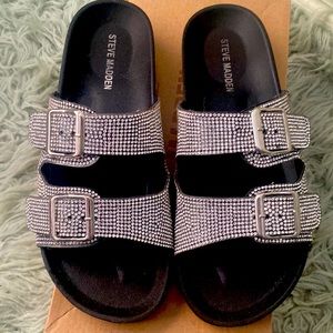 Steven Madden Glitter Sandals Size 8